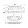CENTRIC PARTS 300.02190 Centric Premium Semi-Metallic Brake Pads with Shims and Hardware