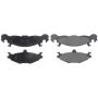 CENTRIC PARTS 300.02190 Centric Premium Semi-Metallic Brake Pads with Shims and Hardware