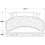 CENTRIC PARTS 300.02240 Centric Premium Semi-Metallic Brake Pads with Shims and Hardware