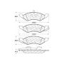 CENTRIC PARTS 300.02570 Centric Premium Semi-Metallic Brake Pads with Shims and Hardware