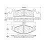 CENTRIC PARTS 300.02590 Centric Premium Semi-Metallic Brake Pads with Shims and Hardware