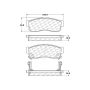 CENTRIC PARTS 300.02750 Centric Premium Semi-Metallic Brake Pads with Shims