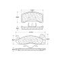 CENTRIC PARTS 300.03100 Centric Premium Semi-Metallic Brake Pads with Shims and Hardware