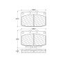 CENTRIC PARTS 300.03310 Centric Premium Semi-Metallic Brake Pads with Shims
