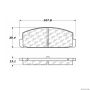 CENTRIC PARTS 300.03320 Centric Premium Semi-Metallic Brake Pads with Shims and Hardware