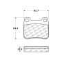 CENTRIC PARTS 300.03350 Centric Premium Semi-Metallic Brake Pads with Shims