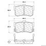 CENTRIC PARTS 300.03420 Centric Premium Semi-Metallic Brake Pads with Shims and Hardware