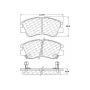 CENTRIC PARTS 300.03490 Centric Premium Semi-Metallic Brake Pads with Shims and Hardware