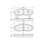 CENTRIC PARTS 300.03530 Centric Premium Semi-Metallic Brake Pads with Shims and Hardware