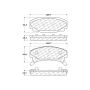 CENTRIC PARTS 300.03540 Centric Premium Semi-Metallic Brake Pads with Shims and Hardware