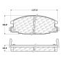 CENTRIC PARTS 300.03630 Centric Premium Semi-Metallic Brake Pads with Shims and Hardware