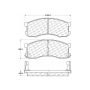 CENTRIC PARTS 300.04280 Centric Premium Semi-Metallic Brake Pads with Shims and Hardware