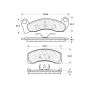 CENTRIC PARTS 300.04310 Centric Premium Semi-Metallic Brake Pads with Shims and Hardware