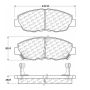 CENTRIC PARTS 300.04650 Centric Premium Semi-Metallic Brake Pads with Shims and Hardware