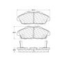 CENTRIC PARTS 300.04960 Centric Premium Semi-Metallic Brake Pads with Shims and Hardware