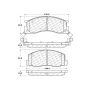 CENTRIC PARTS 300.05000 Centric Premium Semi-Metallic Brake Pads with Shims and Hardware