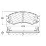 CENTRIC PARTS 300.05070 Centric Premium Semi-Metallic Brake Pads with Shims and Hardware