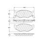 CENTRIC PARTS 300.05220 Centric Premium Semi-Metallic Brake Pads with Shims and Hardware