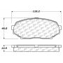 CENTRIC PARTS 300.05250 Centric Premium Semi-Metallic Brake Pads with Shims and Hardware