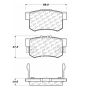 CENTRIC PARTS 300.05360 Centric Premium Semi-Metallic Brake Pads with Shims and Hardware