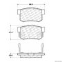 CENTRIC PARTS 300.05360 Centric Premium Semi-Metallic Brake Pads with Shims and Hardware