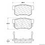 CENTRIC PARTS 300.05370 Centric Premium Semi-Metallic Brake Pads with Shims and Hardware