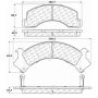 CENTRIC PARTS 300.05460 Centric Premium Semi-Metallic Brake Pads with Shims