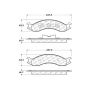 CENTRIC PARTS 300.05570 Centric Premium Semi-Metallic Brake Pads with Shims and Hardware