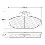 CENTRIC PARTS 300.05650 Centric Premium Semi-Metallic Brake Pads with Shims and Hardware