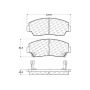 CENTRIC PARTS 300.05740 Centric Premium Semi-Metallic Brake Pads with Shims and Hardware
