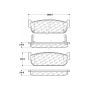 CENTRIC PARTS 300.05880 Centric Premium Semi-Metallic Brake Pads with Shims and Hardware