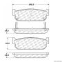 CENTRIC PARTS 300.05880 Centric Premium Semi-Metallic Brake Pads with Shims and Hardware