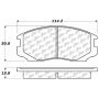 CENTRIC PARTS 300.06020 Centric Premium Semi-Metallic Brake Pads with Shims and Hardware