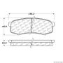 CENTRIC PARTS 300.06060 Centric Premium Semi-Metallic Brake Pads with Shims and Hardware