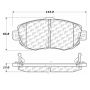 CENTRIC PARTS 300.06190 Centric Premium Semi-Metallic Brake Pads with Shims and Hardware