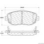 CENTRIC PARTS 300.06190 Centric Premium Semi-Metallic Brake Pads with Shims and Hardware