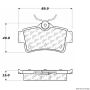 CENTRIC PARTS 300.06271 Centric Premium Semi-Metallic Brake Pads with Shims and Hardware