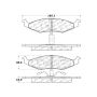 CENTRIC PARTS 300.06330 Centric Premium Semi-Metallic Brake Pads with Shims and Hardware