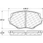 CENTRIC PARTS 300.06350 Centric Premium Semi-Metallic Brake Pads with Shims and Hardware