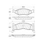 CENTRIC PARTS 300.06700 Centric Premium Semi-Metallic Brake Pads with Shims and Hardware