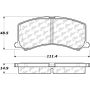 CENTRIC PARTS 300.06770 Centric Premium Semi-Metallic Brake Pads with Shims and Hardware