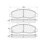 CENTRIC PARTS 300.06790 Centric Premium Semi-Metallic Brake Pads with Shims and Hardware