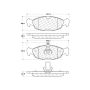 CENTRIC PARTS 300.06881 Centric Premium Semi-Metallic Brake Pads with Shims and Hardware