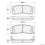 CENTRIC PARTS 300.06980 Centric Premium Semi-Metallic Brake Pads with Shims and Hardware
