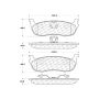 CENTRIC PARTS 300.07110 Centric Premium Semi-Metallic Brake Pads with Shims and Hardware