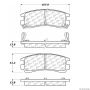 CENTRIC PARTS 300.07140 Centric Premium Semi-Metallic Brake Pads with Shims and Hardware