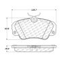 CENTRIC PARTS 300.07200 Centric Premium Semi-Metallic Brake Pads with Shims and Hardware