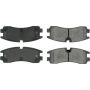 CENTRIC PARTS 300.07540 Centric Premium Semi-Metallic Brake Pads with Shims and Hardware