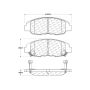 CENTRIC PARTS 300.07640 Centric Premium Semi-Metallic Brake Pads with Shims and Hardware