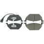 CENTRIC PARTS 300.07681 Centric Premium Semi-Metallic Brake Pads with Shims and Hardware